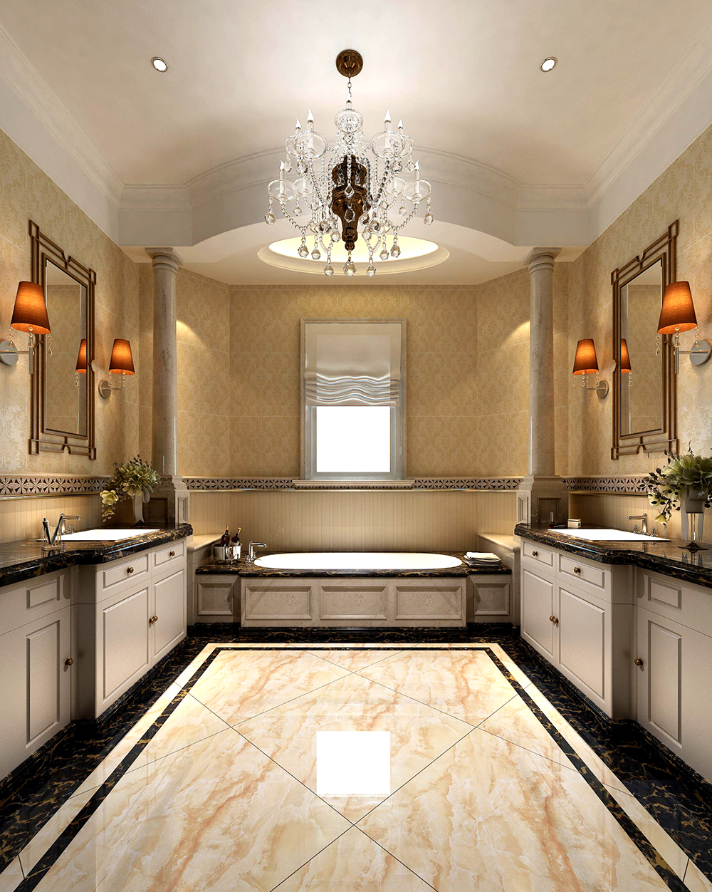 pp电子瓷砖KPM36071+KPM36072铺贴利用成效