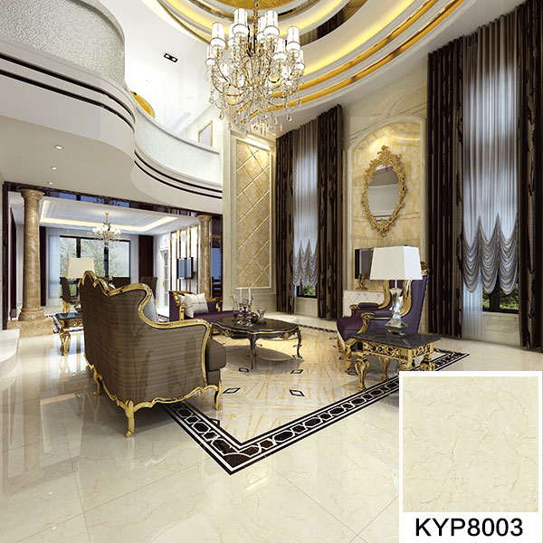 pp电子大理石瓷砖：金线莎安娜KYP8003 铺贴成效