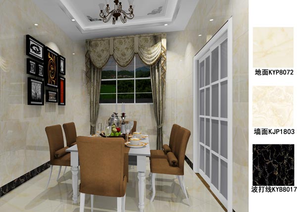 pp电子瓷砖利用成效：徐州开元翡翠湾E户型装建成效鉴赏