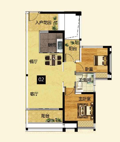 pp电子家装：佛山灯湖华府90㎡现代简约装建成效鉴赏