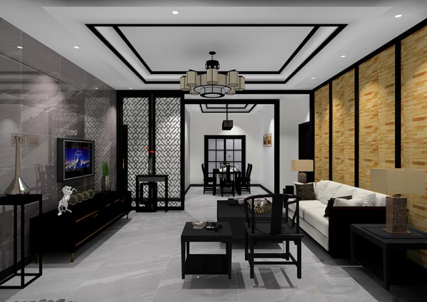 pp电子家装：佛山灯湖华府173㎡新中式装建成效鉴赏