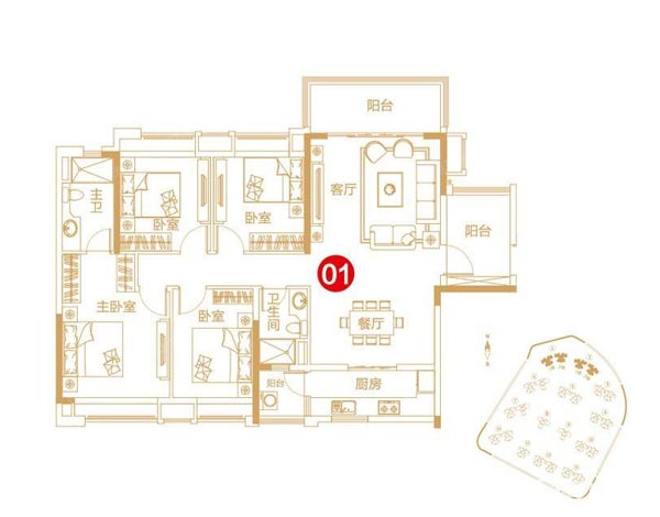 pp电子家装：佛山保利紫山国际135㎡欧式风格装建鉴赏