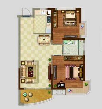 pp电子家装：佛山丹灶桂丹颐景园74㎡简约现代装建成效鉴赏