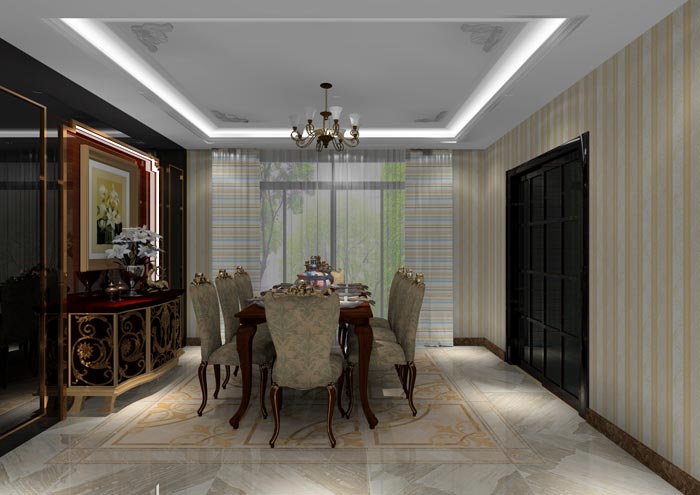 pp电子家装：佛山水悦龙湾141㎡简欧装建成效鉴赏