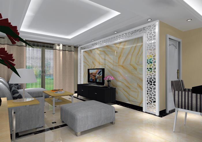 pp电子家装：井冈山和谐家园安设幼区130㎡现代风格装建鉴赏