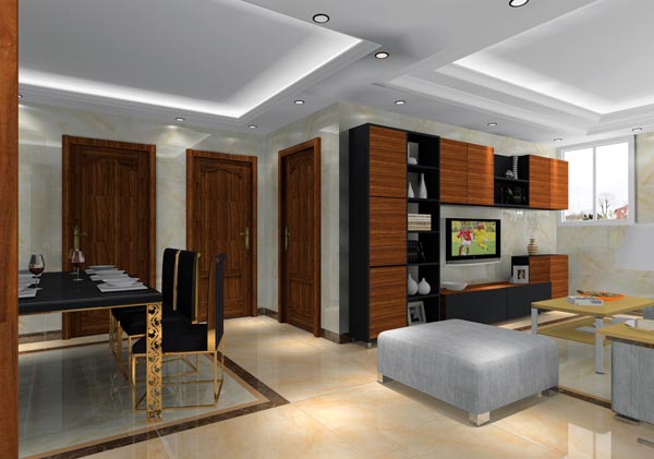 pp电子家装：井冈山和谐家园安设幼区130㎡简约风格装建鉴赏