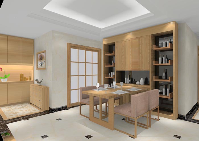 pp电子家装：顺德碧桂园桂澜山108㎡的新中式风格装建鉴赏