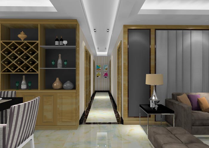 pp电子家装：佛山龙湖春江名城113㎡的简约现代风格装建鉴赏