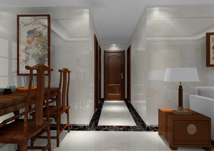 pp电子家装：佛山龙湖春江名城98㎡的中式风格装建鉴赏