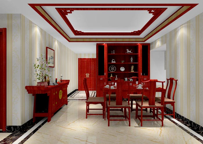 pp电子家装：佛山佛山容桂颐澳花圃112㎡的中式风格装建鉴赏