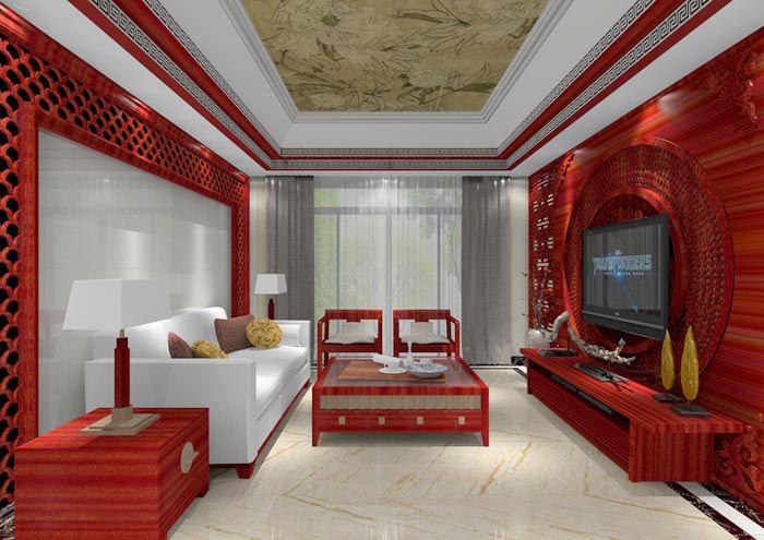 pp电子家装：佛山佛山容桂颐澳花圃112㎡的中式风格装建鉴赏