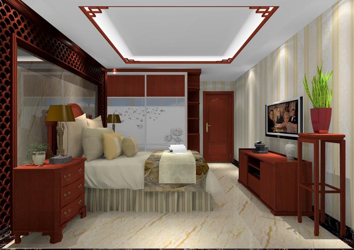 pp电子家装：佛山佛山容桂颐澳花圃112㎡的中式风格装建鉴赏