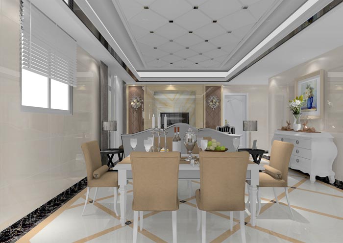 pp电子家装：佛山佛山容桂颐澳花圃100㎡的欧式风格装建鉴赏