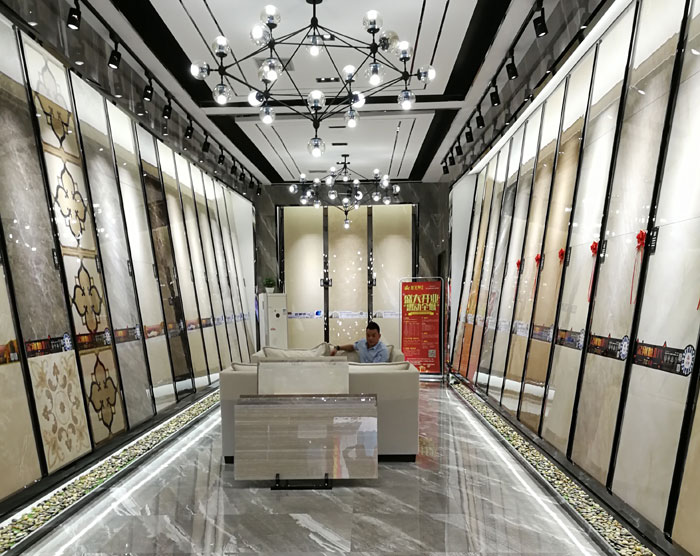 【实景案例】陶瓷一线品牌pp电子瓷砖沉庆垫江200方专卖店鉴赏