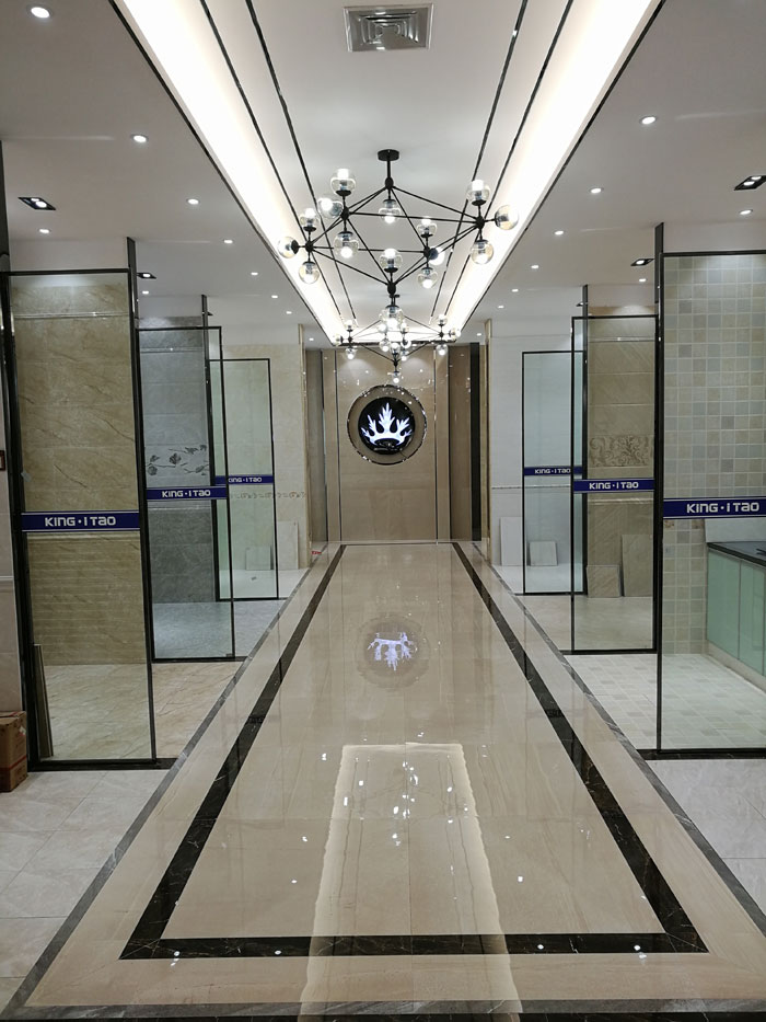 【实景案例】陶瓷一线品牌pp电子瓷砖沉庆垫江200方专卖店鉴赏