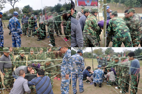 pp电子在广州黄埔军校进行军事拓展特训