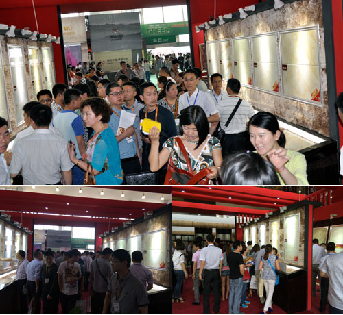 pp电子初创微晶瓷片展示区人群火爆