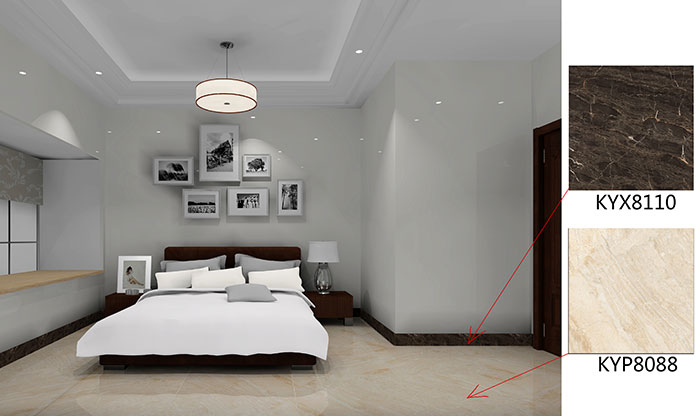 佛山美的花湾城装建案例卧室成效图