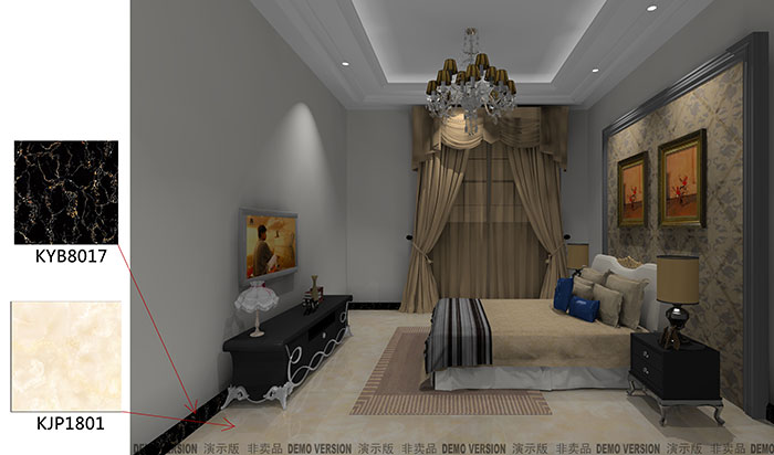 依云天汇装建案例卧室成效图