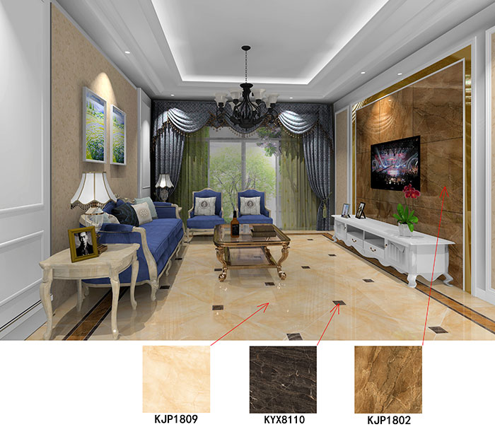 大沥碧桂园·华府装建案例客厅成效图